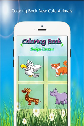 Kids Coloring Book New Cute Animals screenshot 2