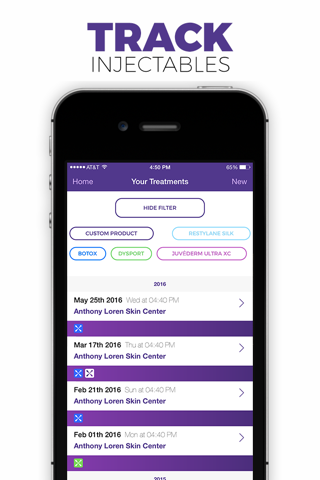 Gotox: Cosmetic Treatment Tracker. screenshot 2