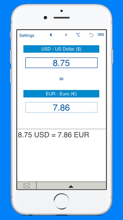 US Dollars to Euros and EUR to USD converter