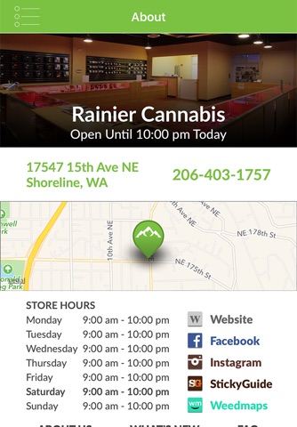 Rainier Cannabis Marijuana Dispensary screenshot 4