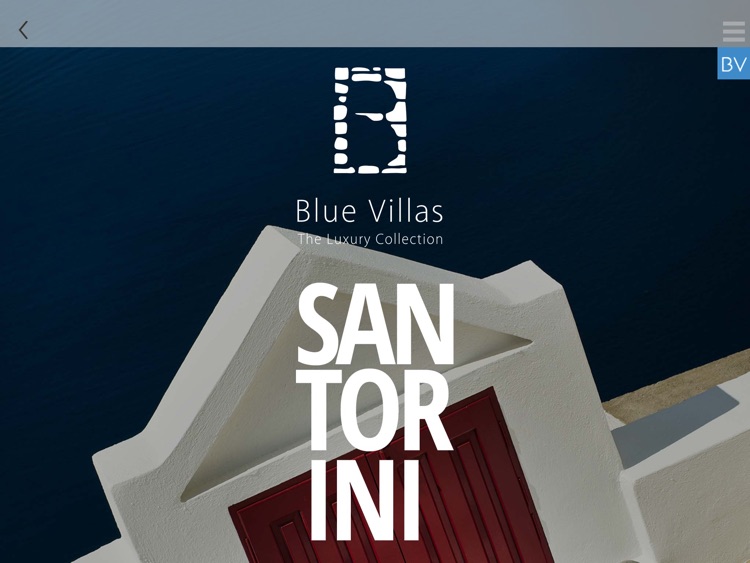 Blue Villas Collection Mykonos Santorini for iPad