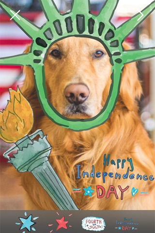 4th Of July Pro - Independence Day Everyday Watercolor Stickers Editor screenshot 3