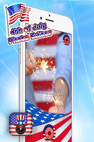 4th of July Photo Editor – Celebrate Independence Day and Decorate Pics with Patriotic Sticker.s screenshot 3