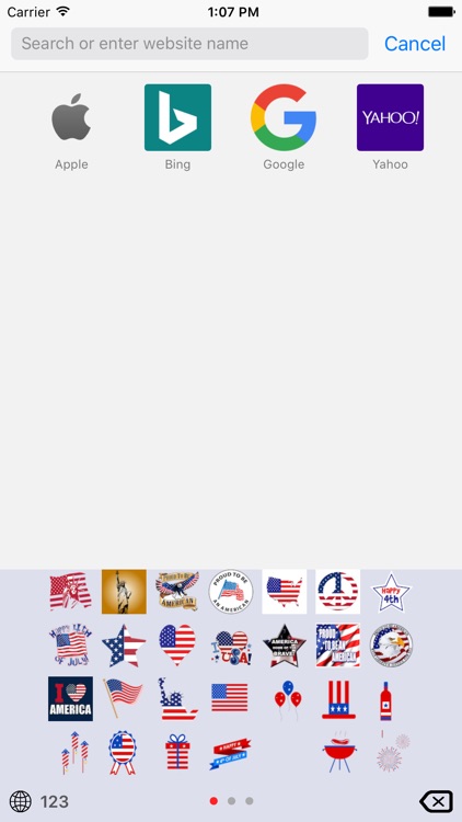 4th of July Emoji Keyboard