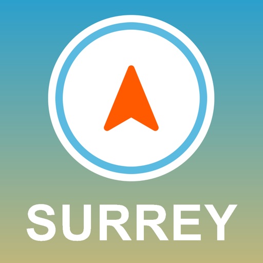 Surrey, UK GPS - Offline Car Navigation icon