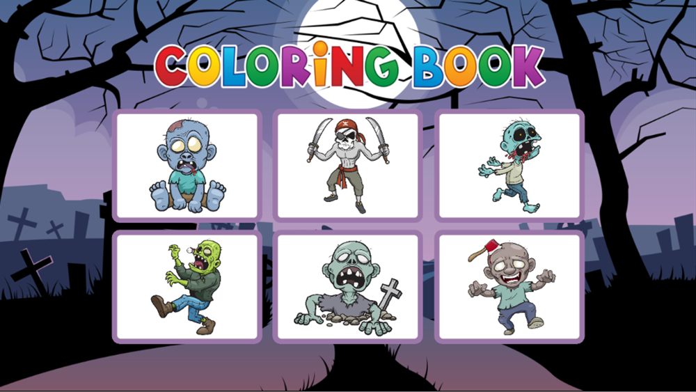 Download Zombie Coloring Book Painting Game For Kids Free Download App For Iphone Steprimo Com