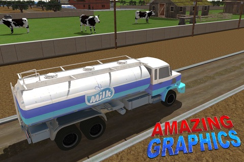 Milk Supply Transporter Truck - Real 3D cargo transport trucking simulation game screenshot 3