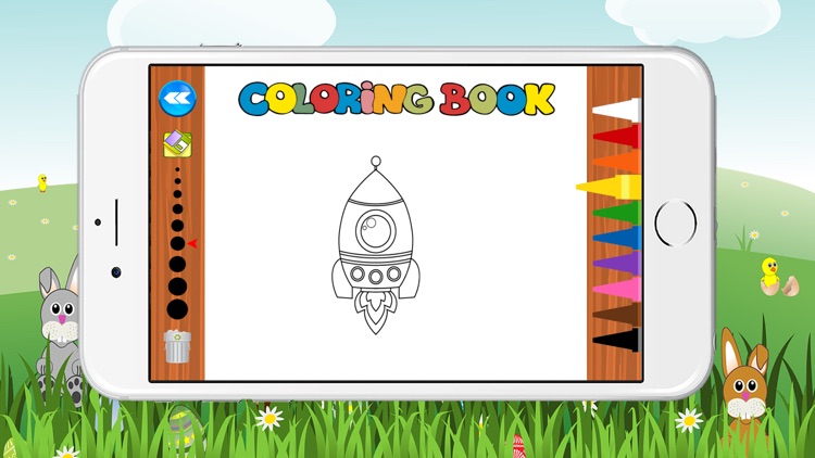 World Rocket Coloring Book for Kids Game Free