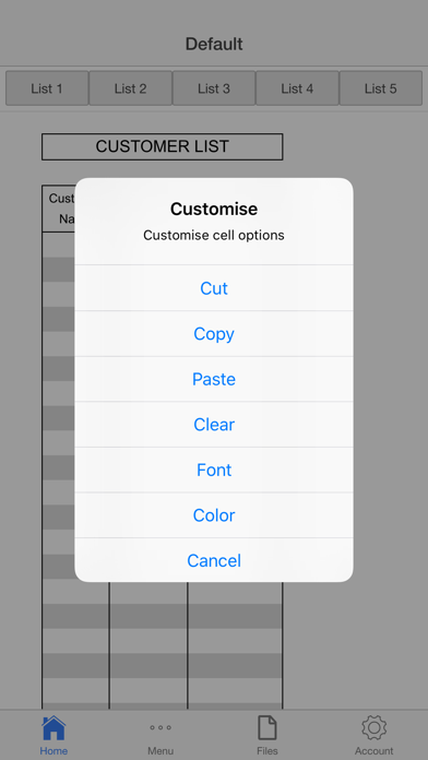 How to cancel & delete Customer List from iphone & ipad 4