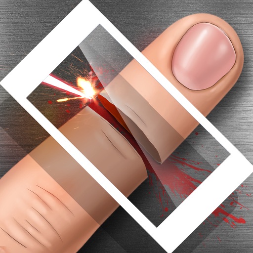 Laser Cut Fingers Prank iOS App