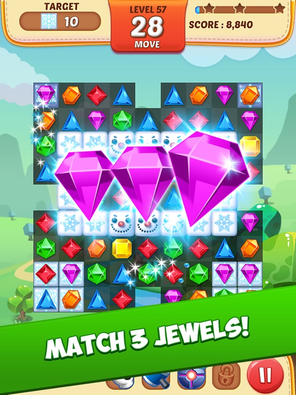 Jewel Match King на iPad