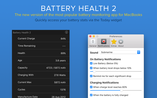 ‎Battery Health 2: Stats & Info Screenshot