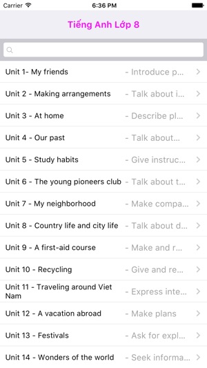 Tieng Anh Lop 8 - English 8(圖5)-速報App