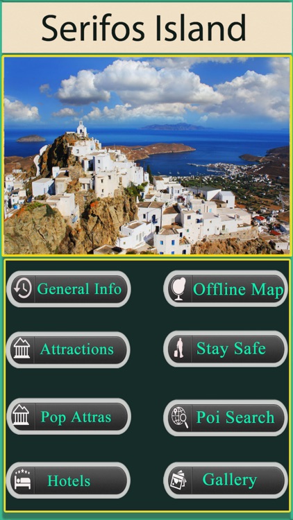Serifos Island Offline Map Travel  Guide