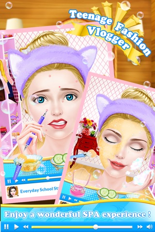 Teenage Fashion Blogger - Stars Beauty Makeup Guide: SPA, Dressup Makeover Salon Game for Girls screenshot 3