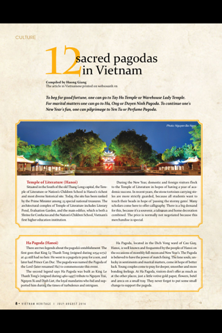 Vietnam Heritage Magazine screenshot 2