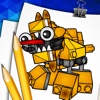 Step by Step Draw Lego Mixels Robots Version