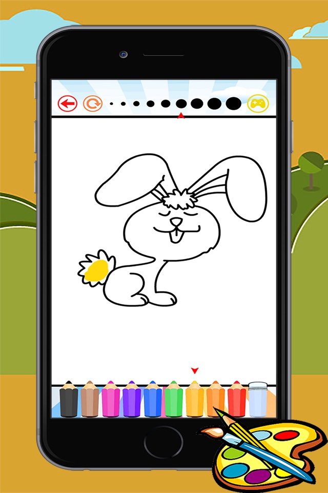 Coloring Book Rabbit free game for kids screenshot 4