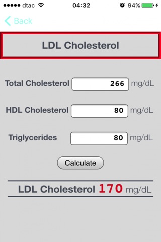LDL-C - LDL cholesterol mg/dL screenshot 2