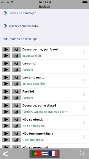 Portuguese / French Talking Phrasebook Translator Dictionary(圖2)-速報App