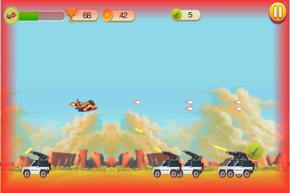 Jet Fighter War - Fight The Enemy Air Fighters in Modern Air Combat Planes in 2D Game screenshot 4