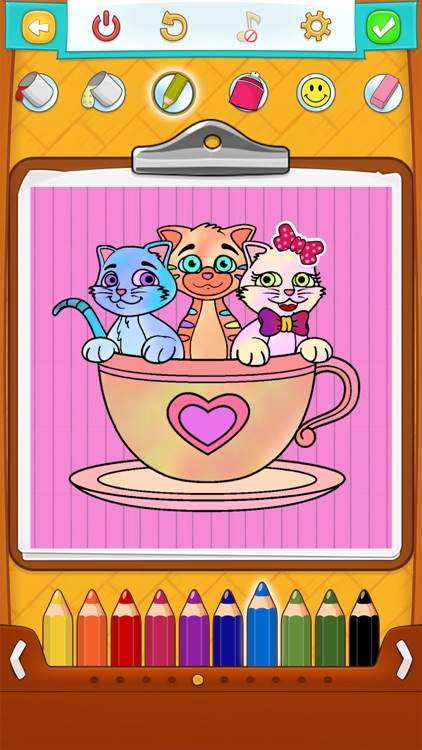 Cat Coloring Pages: Coloring Games for Kids