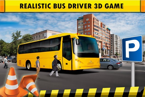 Bus Driving Simulator 3D - Pick Up & Drop Service Bus Parking Game screenshot 3
