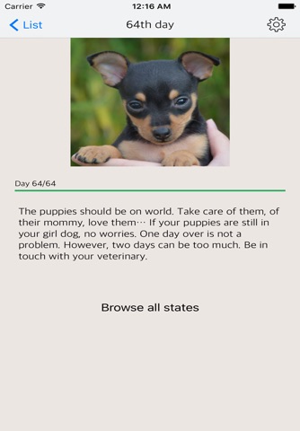 Breeder’s calendar: Pregnant female dog - puppies screenshot 3