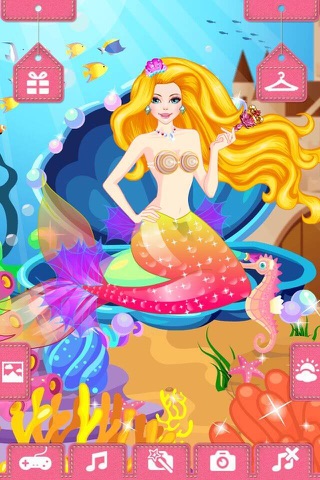 Mermaid Face Painting – Fashion Beauty Salon Game for Girls screenshot 3