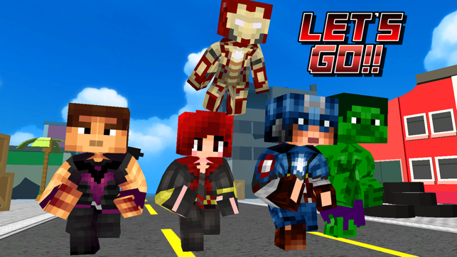 Super-Hero Blocky Craft Avenger Run 3D(圖3)-速報App