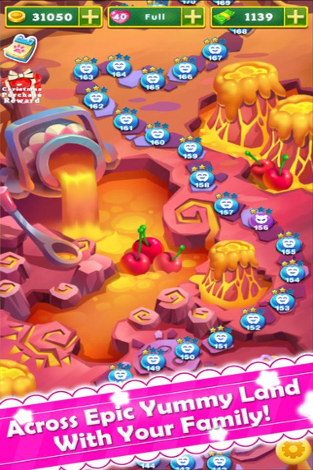 Yummy Sweets - 3 match puzzle splash game screenshot 2