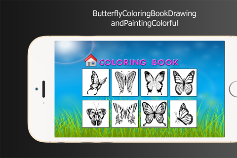 Butterfly Coloring Book Drawing and Painting Colorful screenshot 2