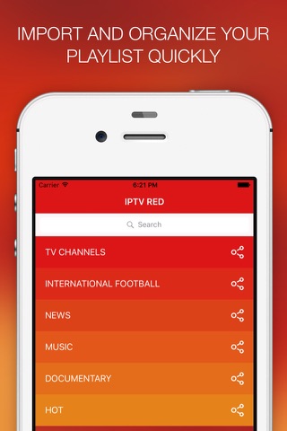 IPTV Red - App #1 for TV channels in streaming screenshot 2