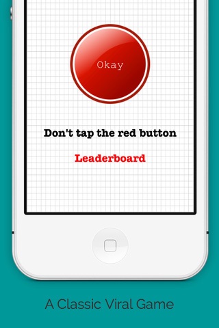 Do NOT Tap the RED Button - Impossible free viral fun game screenshot 3