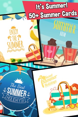 Enjoy The Summer Time Cards & Typography screenshot 2