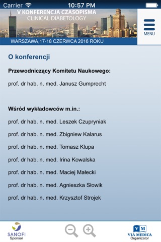 V Konferencja Clinical Diabetology screenshot 2