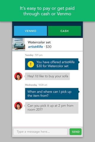 WonkWall - Buy, Sell & Wish for things with your peers exclusively on your campus screenshot 3