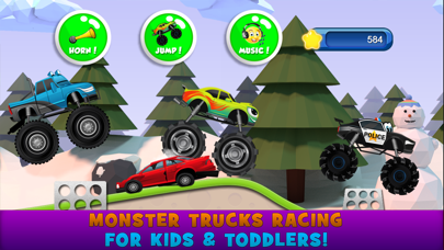 How to cancel & delete Monster Trucks Kids Racing Game from iphone & ipad 1