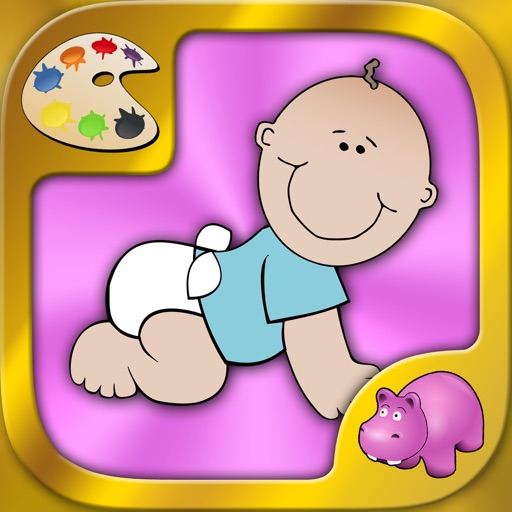 Younger Baby's Coloring Pages Icon