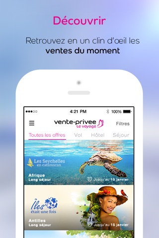 vente-privee Le Voyage - séjours en France et à l'étranger à prix événementiels screenshot 2