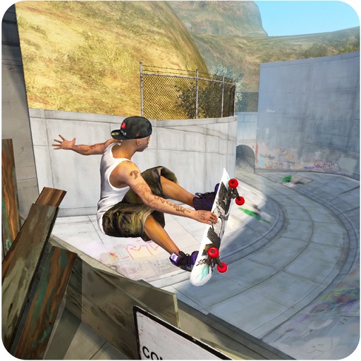 Skateboard 3D icon