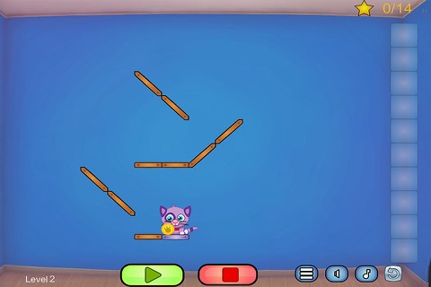 Cat Shmat - Cut the rope like Action Physics Puzzle Game screenshot 3