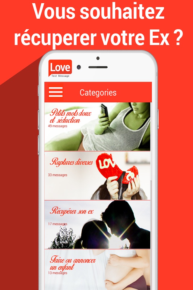 Love SMS - Idée de message romantique d'amour secret screenshot 2