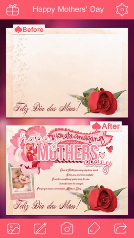 Mother's Day Photo Frame.s, Sticker.s & Greeting Card.s Make.r HDのおすすめ画像5