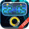 Clock Futuristic Alarm : Music Wake Up Wallpapers , Frames and Quotes Maker For Free