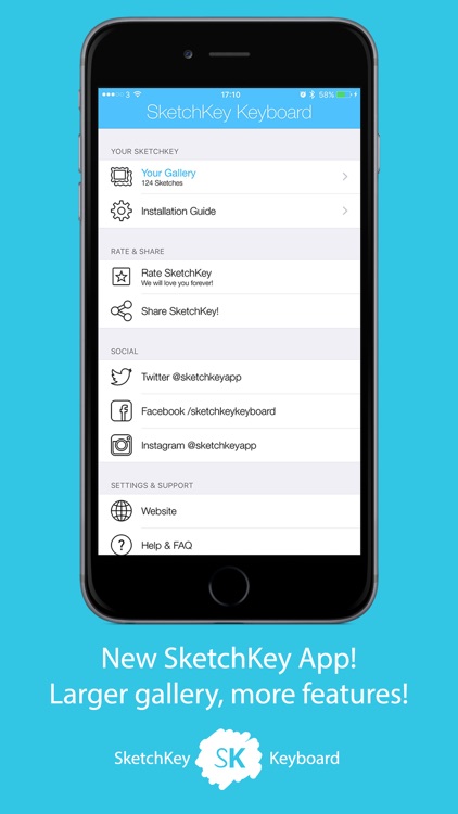 SketchKey Keyboard - Draw, doodle and scribble your messages - A Drawing Keyboard