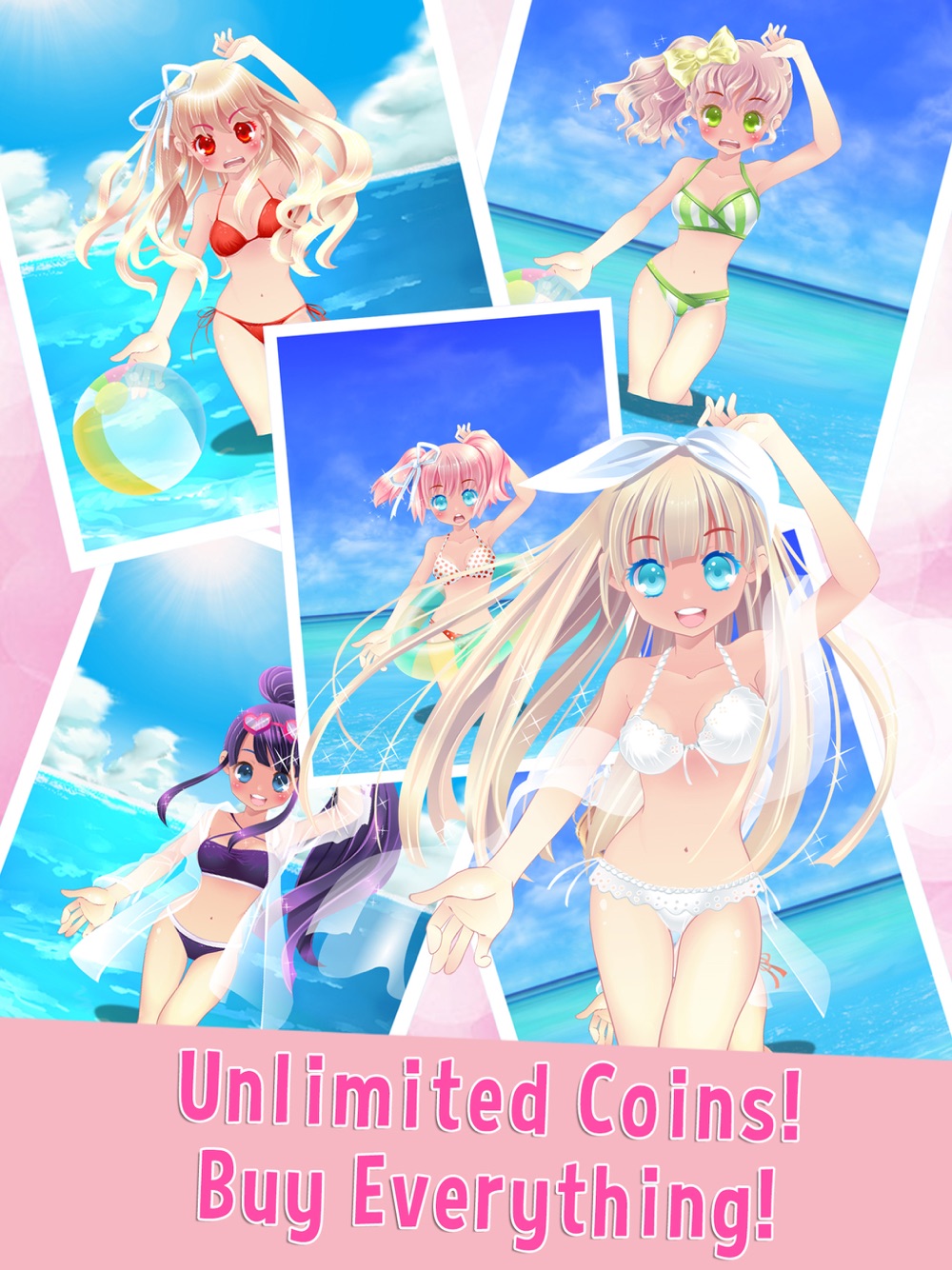 anime girl bikini dress up