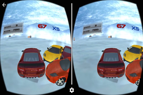 VR Real Snowy mountain Drifting game Pro screenshot 3