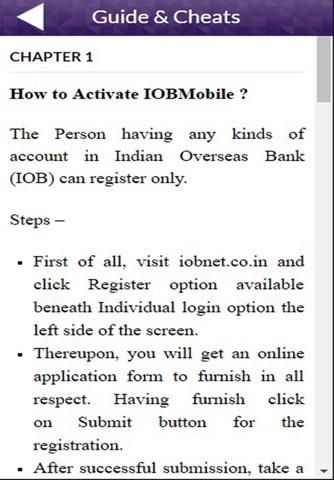 App Guide for IOBMobile screenshot 2