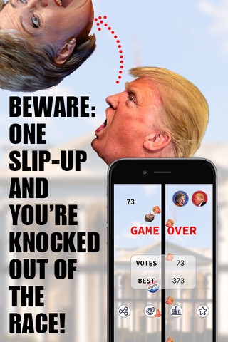 Clinton VS Trump Sidestep - Play to Vote for your Candidate - FREE screenshot 4